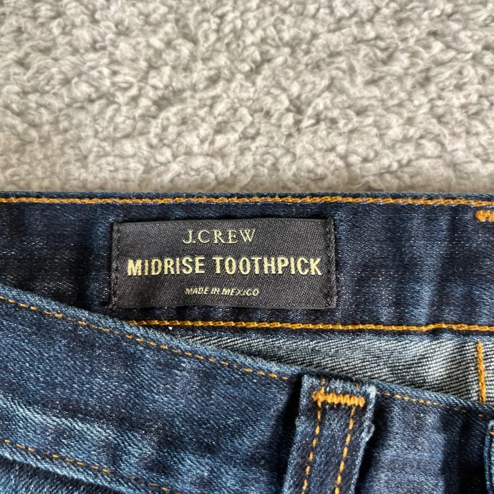 J.Crew Women's Midrise Toothpick Jeans‎ Size 26 Regular